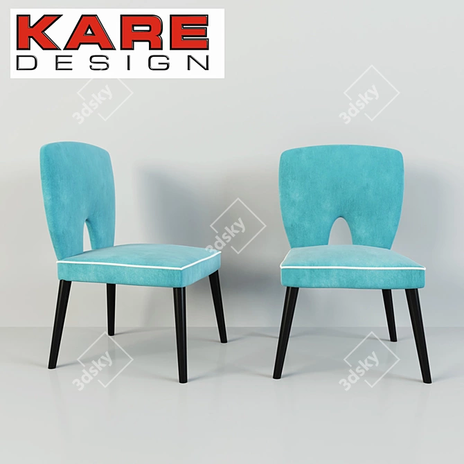 Sweet Seating: Kare Candyshop Stool 3D model image 2