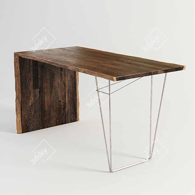 Minimalist Neil Desk: Stylish and Functional 3D model image 1