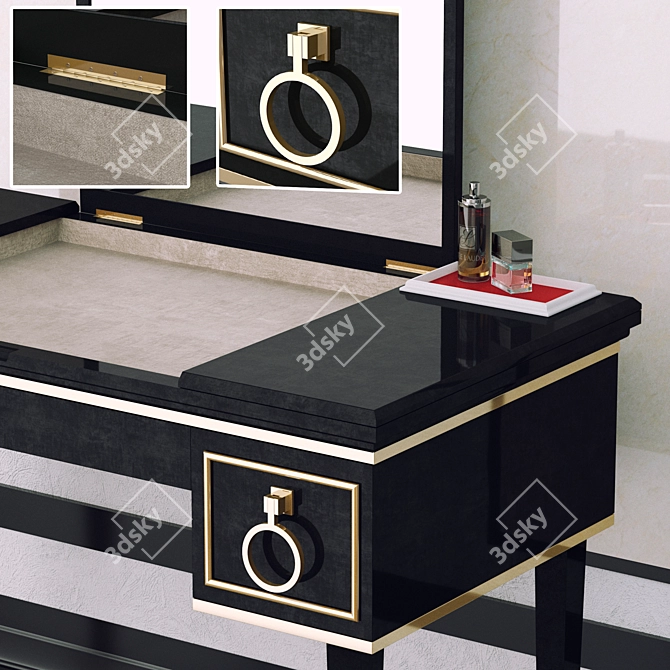 Luxury Lutetia Console: Elegant and Versatile 3D model image 3