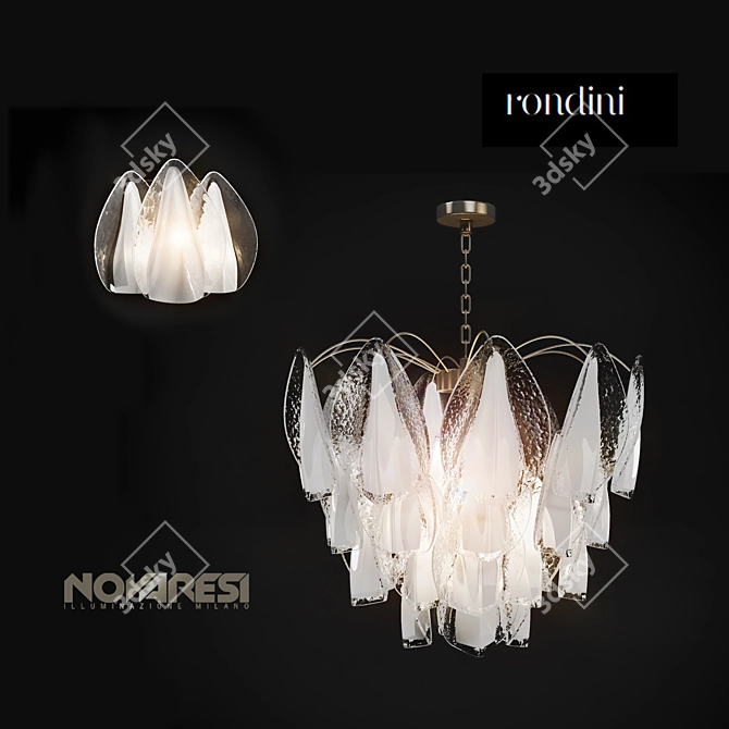 Elegant Novaresi RONDINI Lighting 3D model image 1