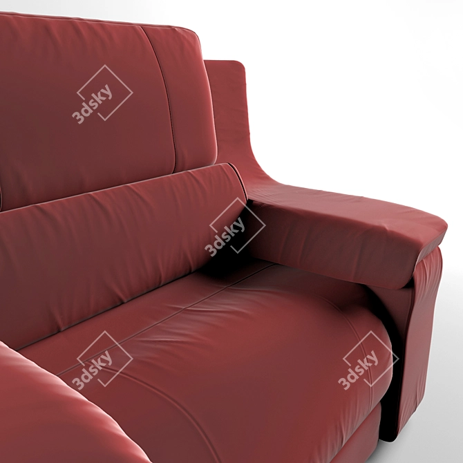 Vintage-inspired Armchair: "Kalinka 3D model image 3