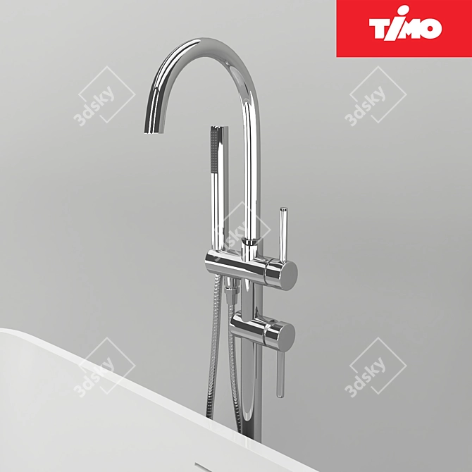 Ultimate Spa Experience: Riho Malaga Bath & Timo Saona Mixer 3D model image 3