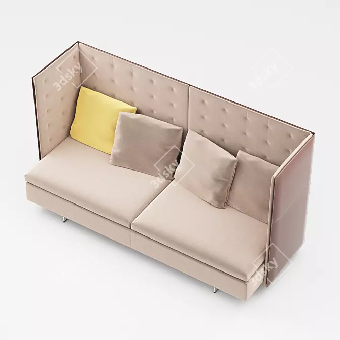 Italian Elegance: Poltrona Frau GranTorino HB 3D model image 3