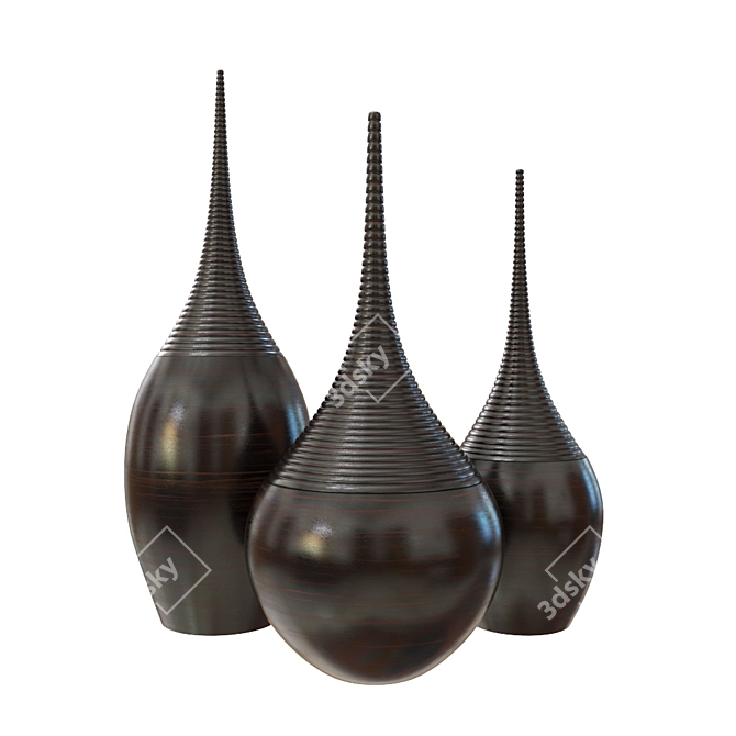 Elegant 3D Vase for Decor 3D model image 1