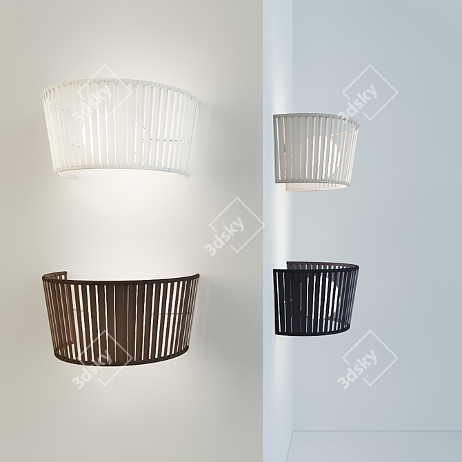 Elegant Ribbon Lighting Collection 3D model image 3