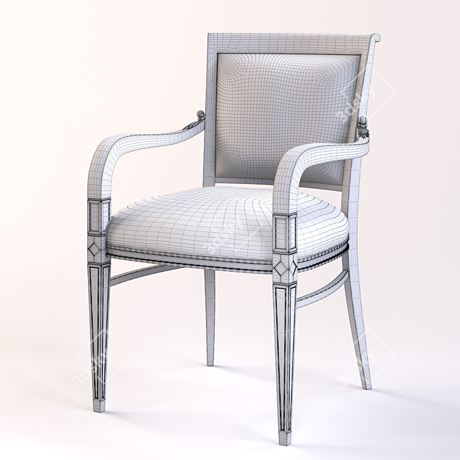 Classic Style Chair - BUSNELLI ADAMO 3D model image 2