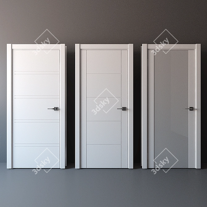 Linea: Sleek and Stylish Doors 3D model image 3