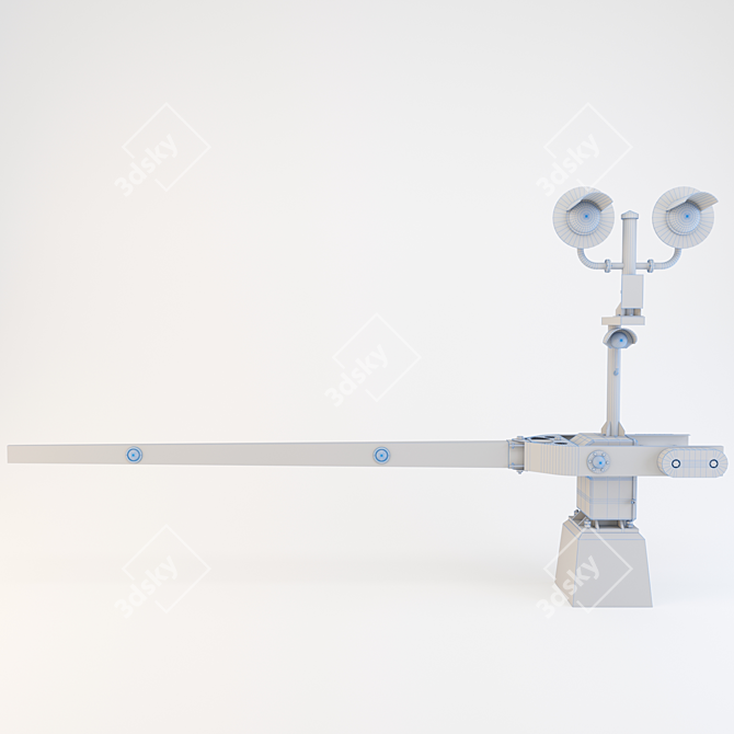 Automated Level Crossing Barrier 3D model image 3