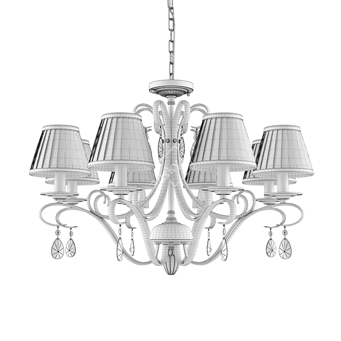  Maytoni Elegant 4-ARM Chandelier 3D model image 2