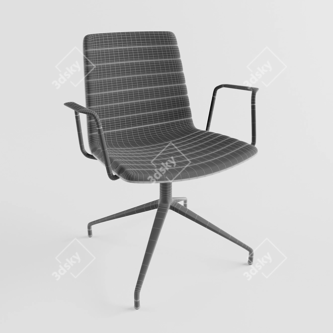 Flex Corporate: Stylish Ergonomic Office Chair 3D model image 3