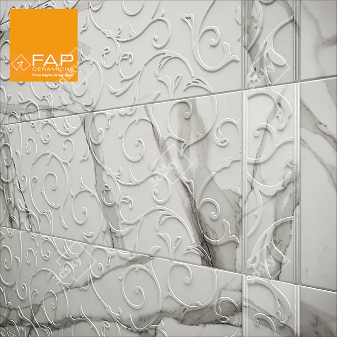 FAP ROMA STATUARIO: Classic Italian Elegance 3D model image 2