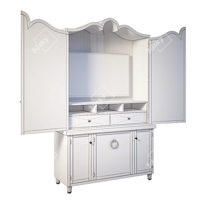 Provencal Cabinet: Timeless Elegance 3D model image 3