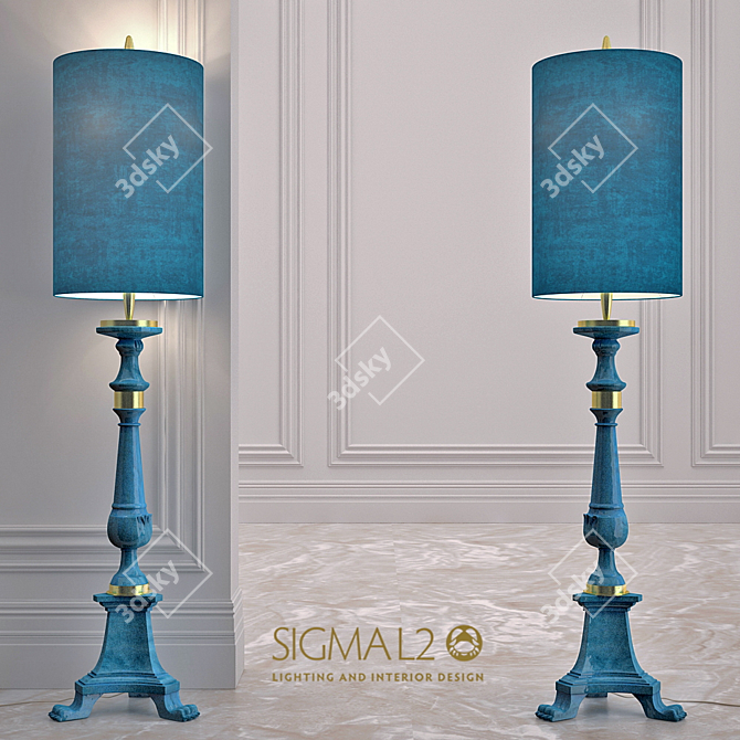 Modern Floor Lamp SIGMA L2 3D model image 1