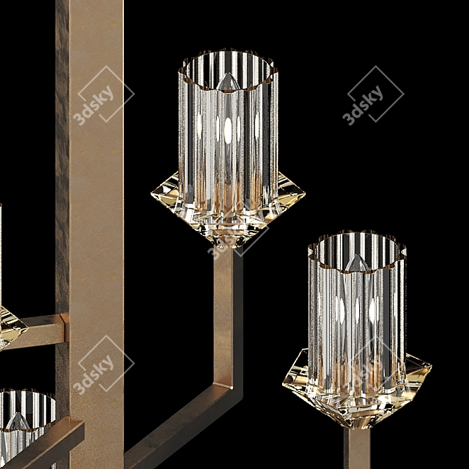 Elegant NEUILLY Chandelier: 879340-2ST 3D model image 2