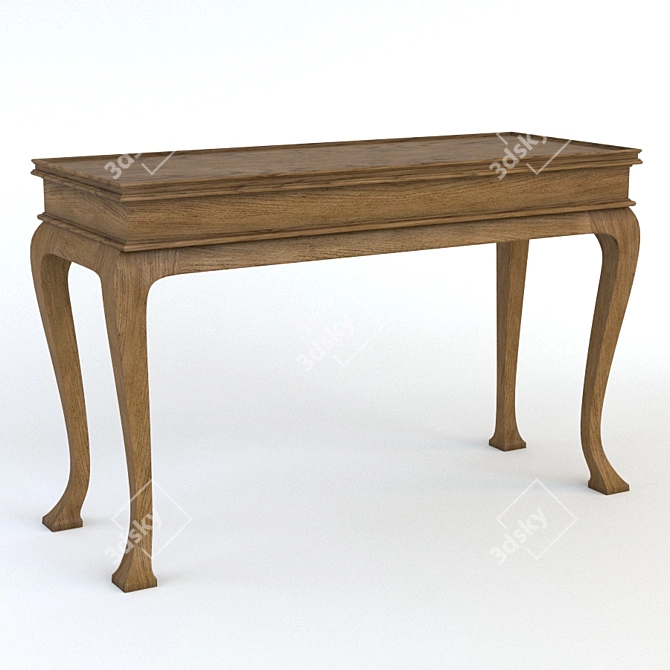 Boswell Vintage-inspired Console Table 3D model image 1