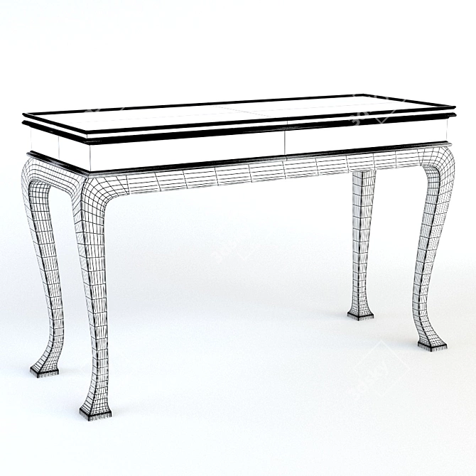 Boswell Vintage-inspired Console Table 3D model image 2