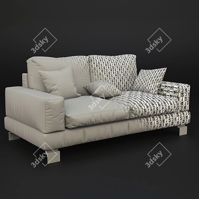 Elegant Musterring Sofa MR 6040 3D model image 2