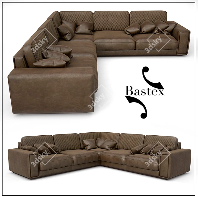 BASTEX MARCEL 3130-3130: Sleek Modular Sofa 3D model image 1