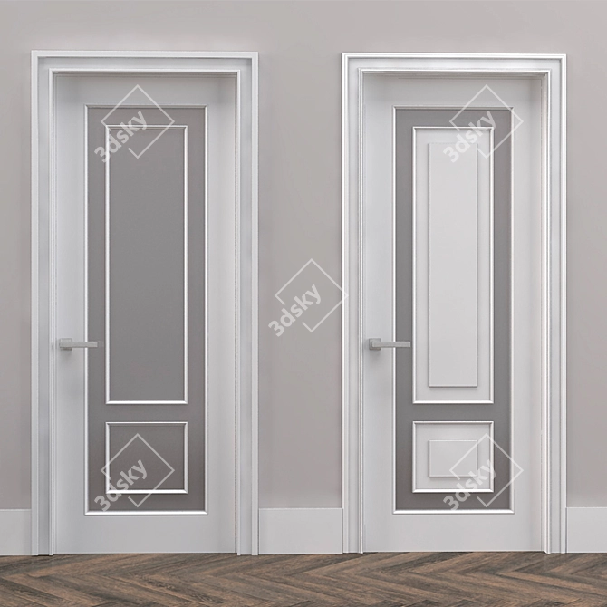 Elegant Lontano Doors by VPorte 3D model image 2