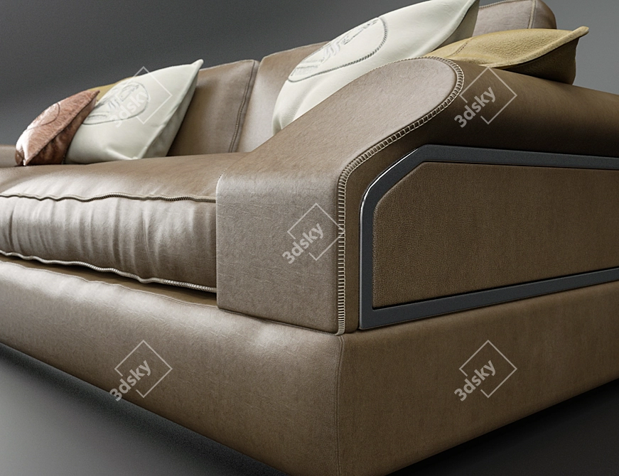 Elegant Italian Sofa: FORMERIN DANDY 236 3D model image 3