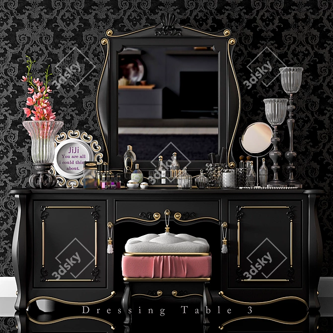 Revamped 3-Tier Vanity: Modernize Your Space 3D model image 2