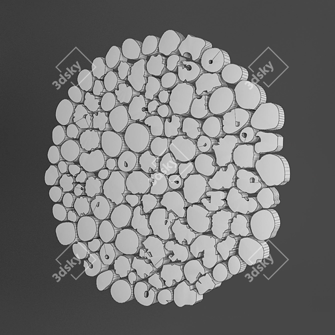 Teak Panel 02: Durable, Versatile, Stylish 3D model image 3