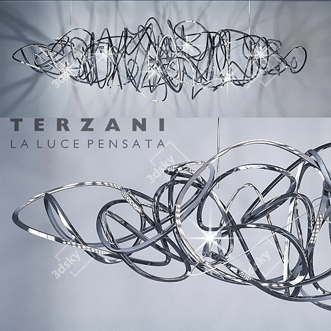 Artistic Illumination Sculpture 3D model image 1