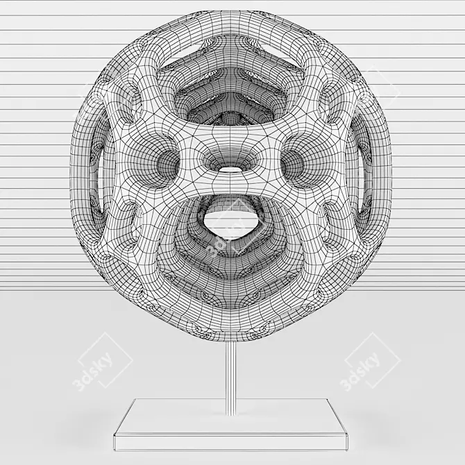 Modern Geometric Decor: Nested Dodecahedron 3D model image 2