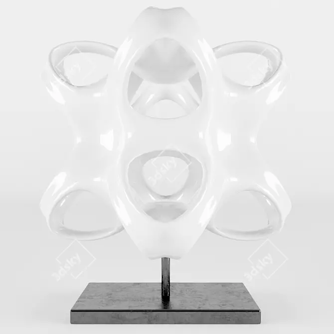 Math Octo-Star: Engaging Educational Decor 3D model image 1