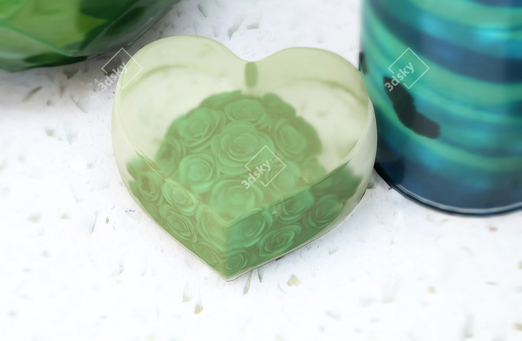 Blossom Petal Bathroom Decor Set 3D model image 2