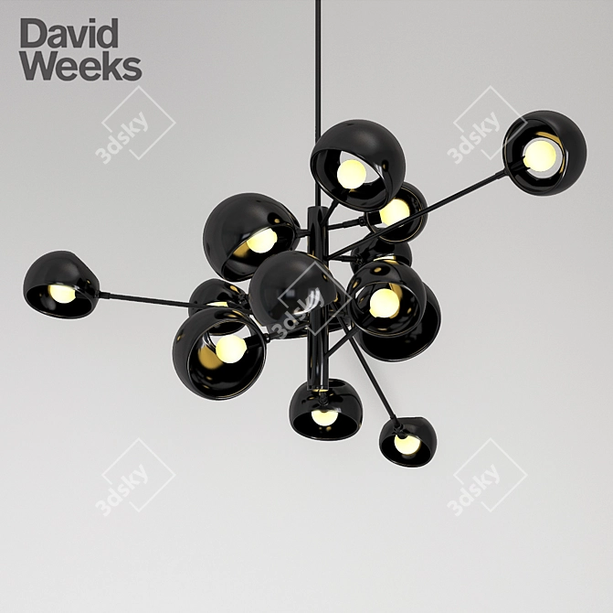 Kopra Burst Replica Chandelier 3D model image 1