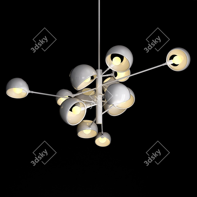 Kopra Burst Replica Chandelier 3D model image 2