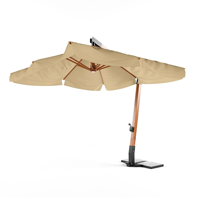 Stylish Patio Parasol 3D model image 1