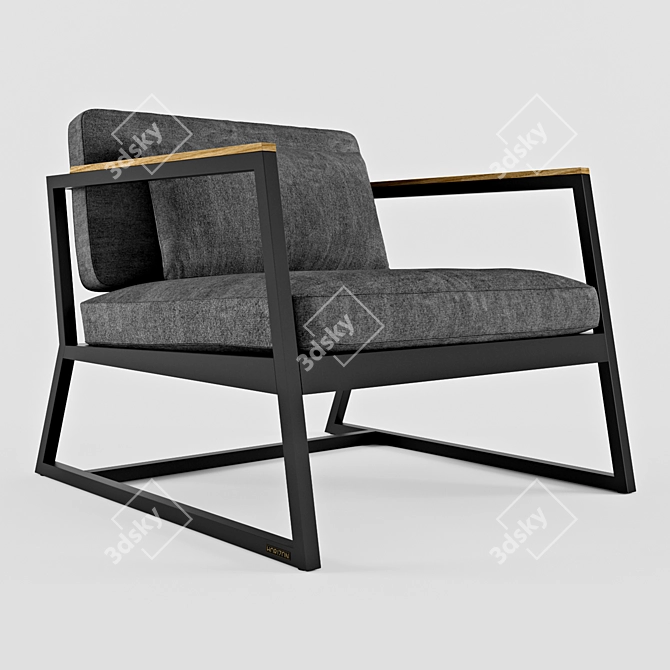 Contemporary Comfort - Horizon Armchair 3D model image 1