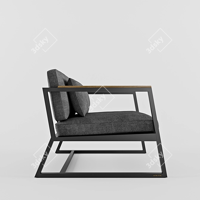 Contemporary Comfort - Horizon Armchair 3D model image 2