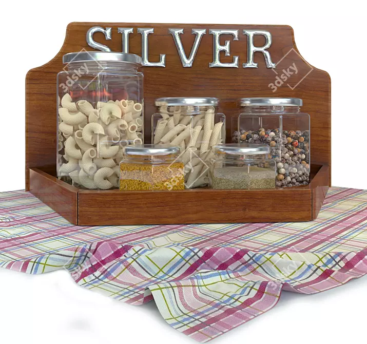 Spice & Pasta Shelf Combo 3D model image 3