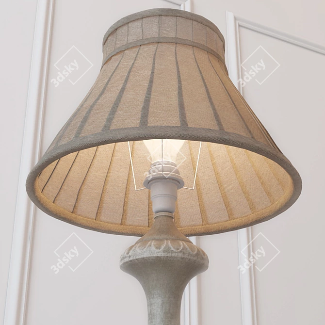 Elegant Inlavka Table Lamp 3D model image 2