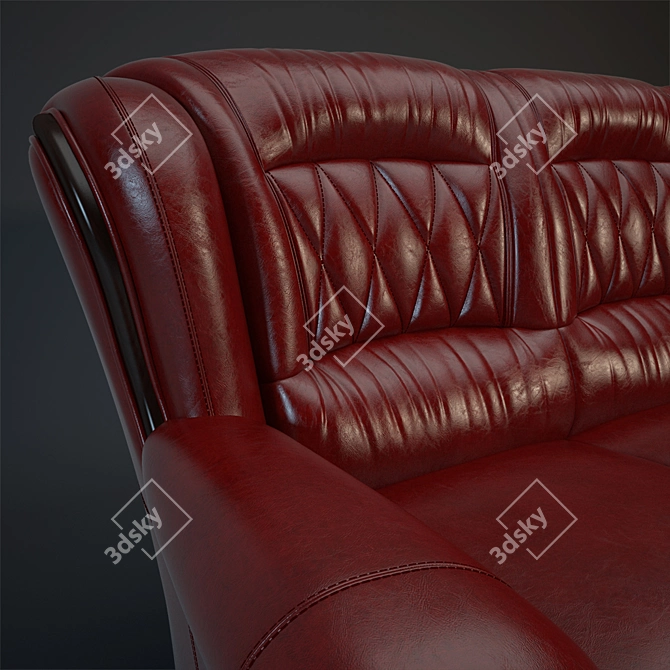 Elegant Diana Sofa by Tries 3D model image 2