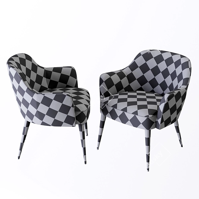 3D Unwrap Chair 3D model image 2