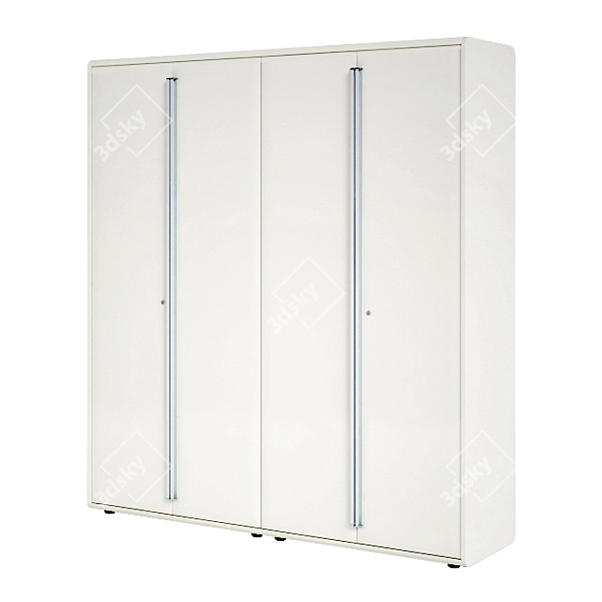 Retro 70's Cabinet 3D model image 1