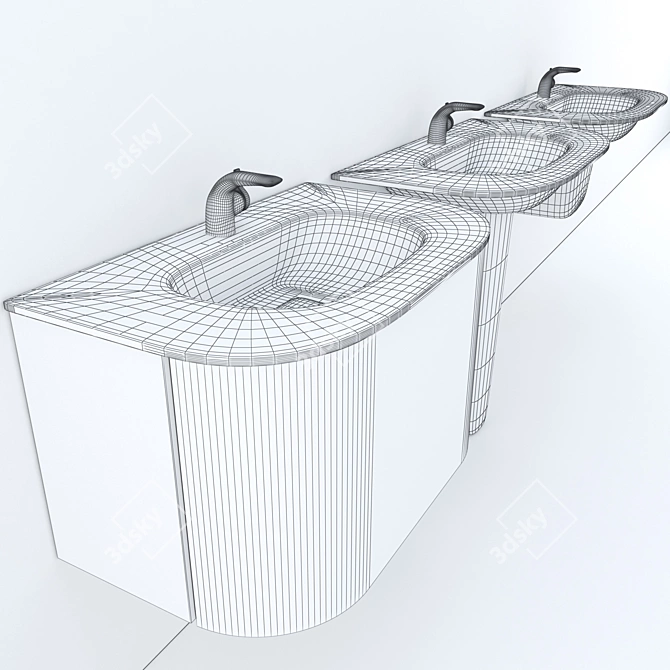 Ideal Standard DEA Sinks - Stylish and Functional 3D model image 3