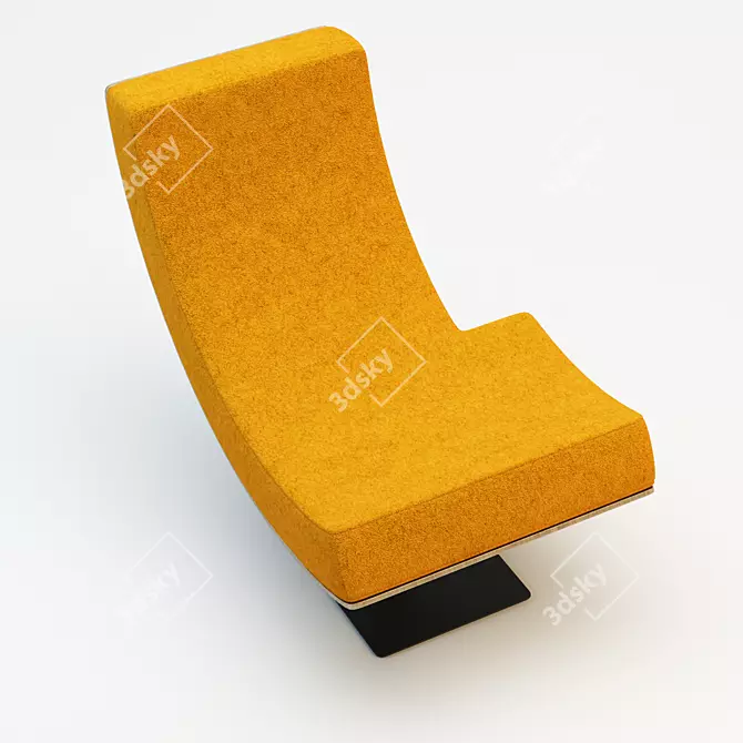Title: Tabisso Typography Chair 3D model image 2