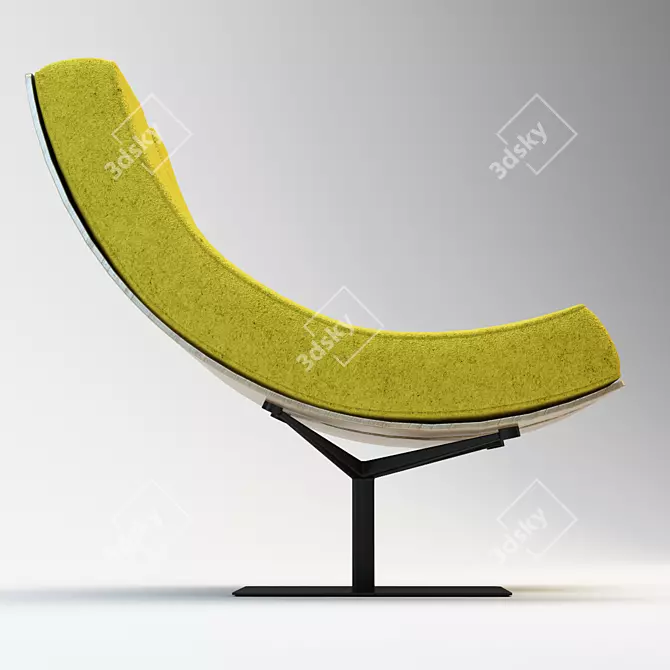 Tabisso Typography Chair 3D model image 3