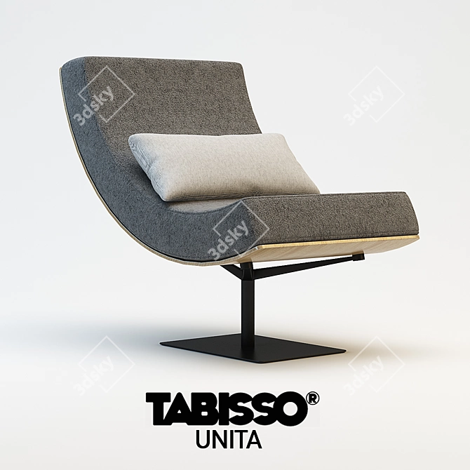 Tabisso Unita Chair: Sleek and Stylish 3D model image 1