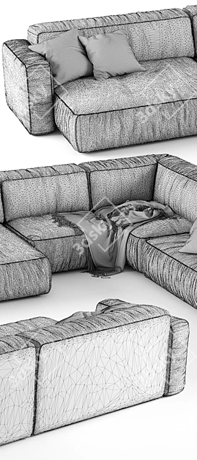 Koo International SOFT Corner Sofa 3D model image 3