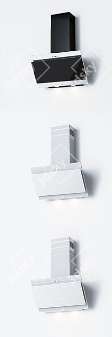 ELEYUS LANA 60 - Stylish 60cm Extractor Hoods 3D model image 2