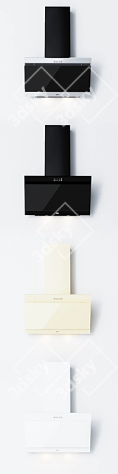 ELEYUS LANA 60 - Stylish 60cm Extractor Hoods 3D model image 3
