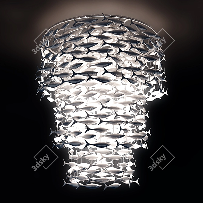 Ethereal Shoal Chandelier 3D model image 1