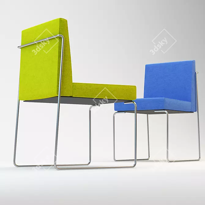 Capdell Kalida Chair: Versatile and Stylish 3D model image 3