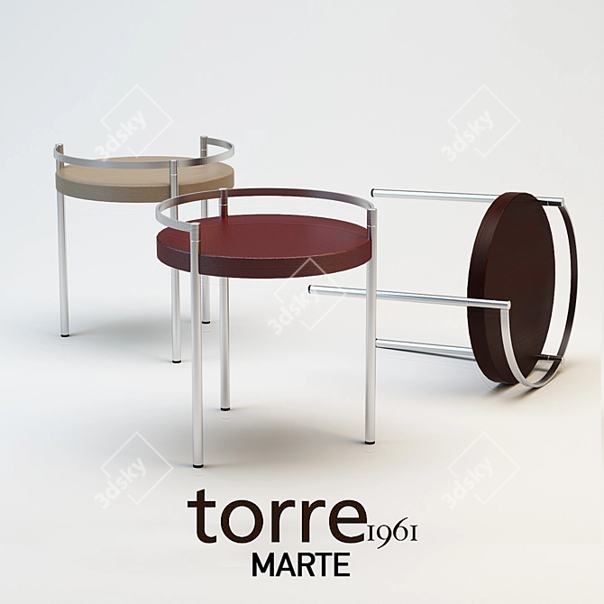 Marte Coffee Table: Italian Craftsmanship 3D model image 1